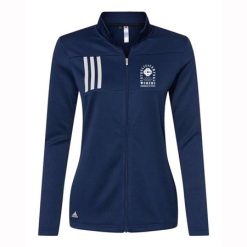 Alternative view of CC Women's Swim & Dive Ladies Adidas 3-Stripes Double Knit Full Zip Pullover