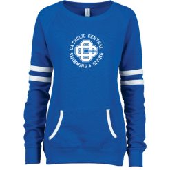 Alternative view of CC Women's Swim & Dive Ladies Varsity Fleece Crew Neck Pullover
