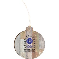CC Women's Swim & Dive Light 4.18 X 3.86 Faux Wood Ornament