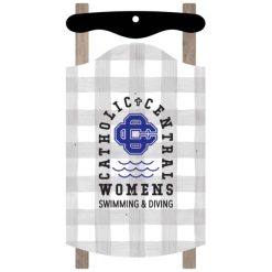 CC Women's Swim & Dive Sled Ornament