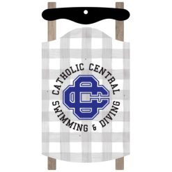 Alternative view of CC Women's Swim & Dive Sled Ornament