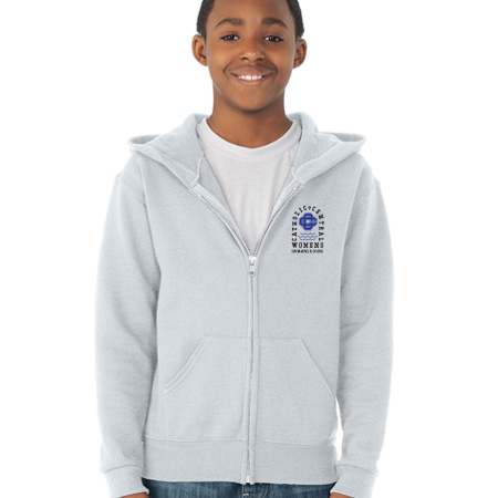 CC Women's Swim & Dive Youth Youth Full Zip Hoodie - Image 9