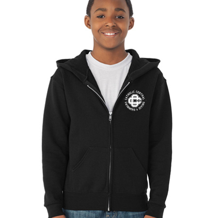 CC Women's Swim & Dive Youth Youth Full Zip Hoodie - Image 7