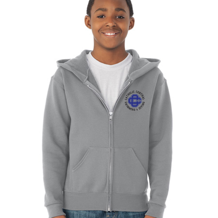 CC Women's Swim & Dive Youth Youth Full Zip Hoodie - Image 6