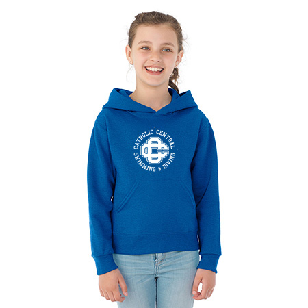 CC Women's Swim & Dive Youth NuBlend® Youth Hooded Sweatshirt - Image 21