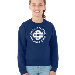 Alternative view of CC Women's Swim & Dive Youth Youth Crew Sweatshirt