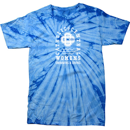 CC Women's Swim & Dive Spider Tie Dye T-Shirt - Image 7