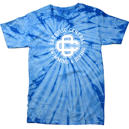CC Women's Swim & Dive Spider Tie Dye T-Shirt - Image 2