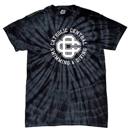 CC Women's Swim & Dive Spider Tie Dye T-Shirt - Image 5