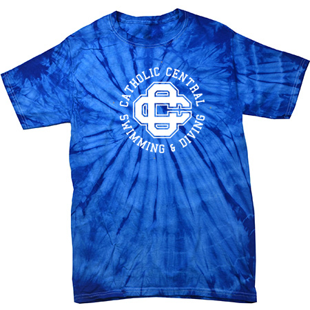 CC Women's Swim & Dive Spider Tie Dye T-Shirt - Image 14