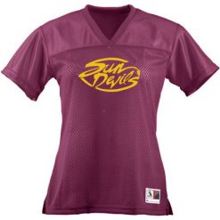 Alternative view of Sarasota Football   Ladies Junior Fit Replica Football Tee