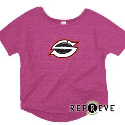 Alternative view of Sarasota Football   Ladies Triblend Flowy Tee