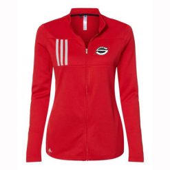 Sarasota Football   Ladies Adidas 3-Stripes Double Knit Full Zip Pullover