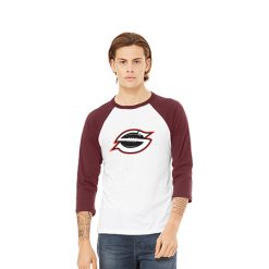 Alternative view of Sarasota Football   Unisex 3/4 Sleeve Baseball Tee
