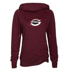Alternative view of Sarasota Football   Ladies Classic Fleece Funnel Neck Pullover Hood