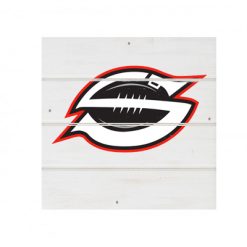 Alternative view of Sarasota Football   White Wood Pallet Coaster  Set of 1  no holder