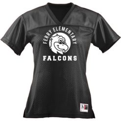 Alternative view of Ferry Elementary Ladies Junior Fit Replica Football Tee
