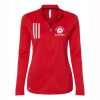 Ferry Elementary Ladies Adidas 3-Stripes Double Knit Full Zip Pullover