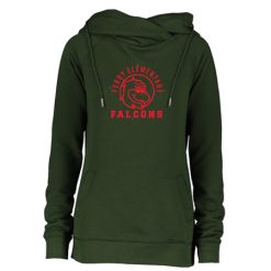Alternative view of Ferry Elementary Ladies Classic Fleece Funnel Neck Pullover Hood