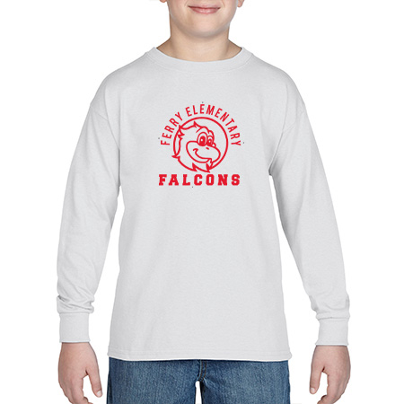 Ferry Elementary Youth Heavy Cotton™ Youth Long Sleeve T-Shirt - Image 2