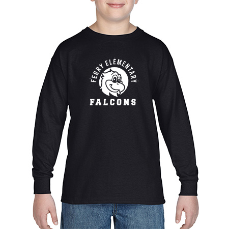 Ferry Elementary Youth Heavy Cotton™ Youth Long Sleeve T-Shirt - Image 3