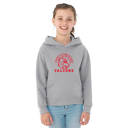 Ferry Elementary Youth NuBlend® Youth Hooded Sweatshirt - Image 11