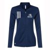 FHN Trails Ladies Adidas 3-Stripes Double Knit Full Zip Pullover