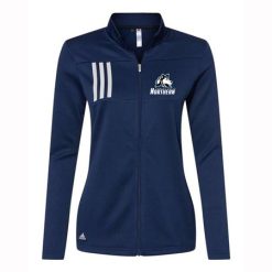 FHN Trails Ladies Adidas 3-Stripes Double Knit Full Zip Pullover