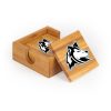 FHN Trails Square Bamboo Coaster Set of 4 with holder