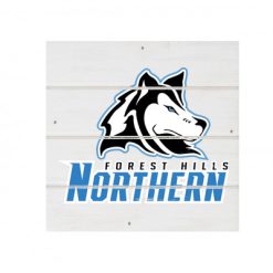 FHN Trails White Wood Pallet Coaster  Set of 1  no holder