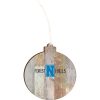 FHN Trails Light 4.18 X 3.86 Faux Wood Ornament