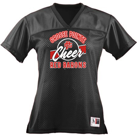 GP Red Barons Ladies Junior Fit Replica Football Tee - Image 7