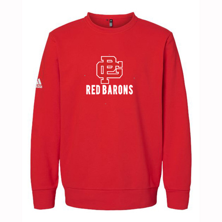 GP Red Barons Adidas Fleece Crewneck Sweatshirt - Image 3