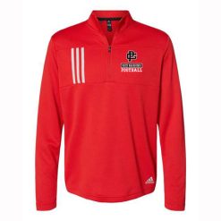 Alternative view of GP Red Barons Adult Adidas 3-Stripes Double Knit Quarter-Zip Pullover