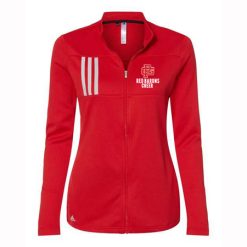 GP Red Barons Ladies Adidas 3-Stripes Double Knit Full Zip Pullover
