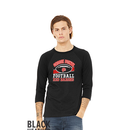 GP Red Barons Unisex 3/4 Sleeve Baseball Tee - Image 37