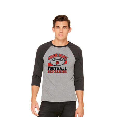 GP Red Barons Unisex 3/4 Sleeve Baseball Tee - Image 46