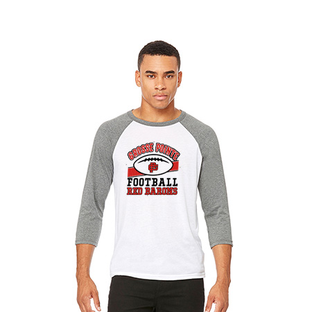 GP Red Barons Unisex 3/4 Sleeve Baseball Tee - Image 42