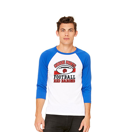 GP Red Barons Unisex 3/4 Sleeve Baseball Tee - Image 7