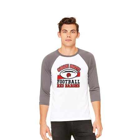 GP Red Barons Unisex 3/4 Sleeve Baseball Tee - Image 9