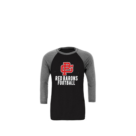 GP Red Barons Unisex 3/4 Sleeve Baseball Tee - Image 34