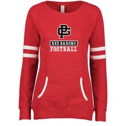 Alternative view of GP Red Barons Ladies Varsity Fleece Crew Neck Pullover