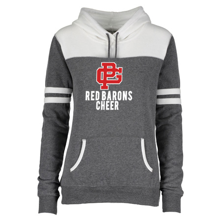 GP Red Barons Ladies Varsity Fleece Pullover Hood - Image 7