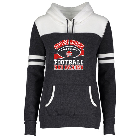 GP Red Barons Ladies Varsity Fleece Pullover Hood - Image 12
