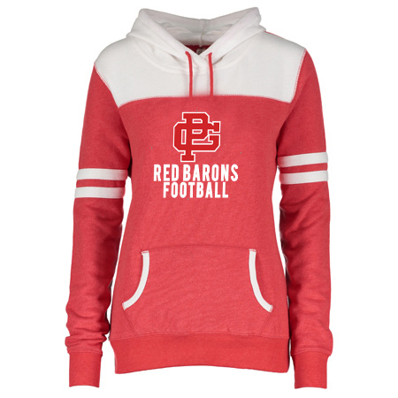GP Red Barons Ladies Varsity Fleece Pullover Hood - Image 5