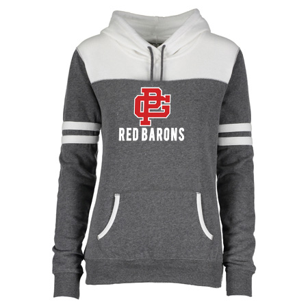 GP Red Barons Ladies Varsity Fleece Pullover Hood - Image 23