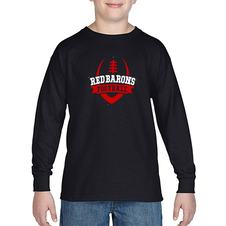 GP Red Barons Youth Heavy Cotton™ Youth Long Sleeve T-Shirt - Image 12