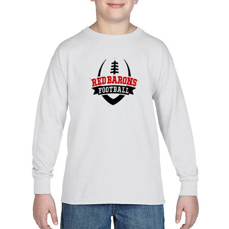 GP Red Barons Youth Heavy Cotton™ Youth Long Sleeve T-Shirt - Image 8