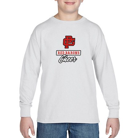 GP Red Barons Youth Heavy Cotton™ Youth Long Sleeve T-Shirt - Image 16