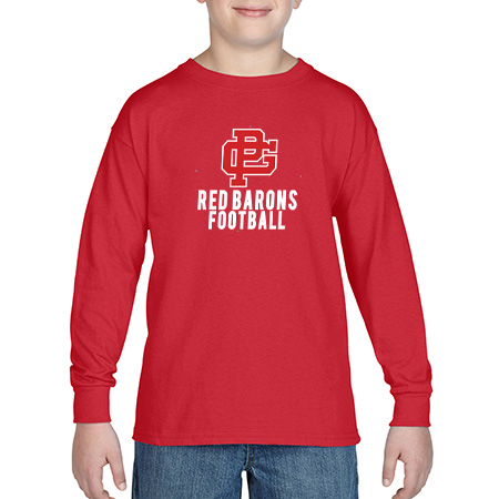GP Red Barons Youth Heavy Cotton™ Youth Long Sleeve T-Shirt - Image 6